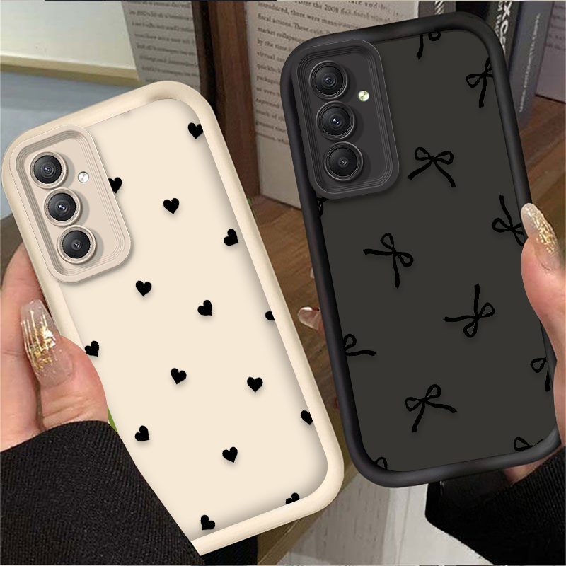 Phone Accessories Samsung - Casing Pita Hati Cinta Hitam untuk