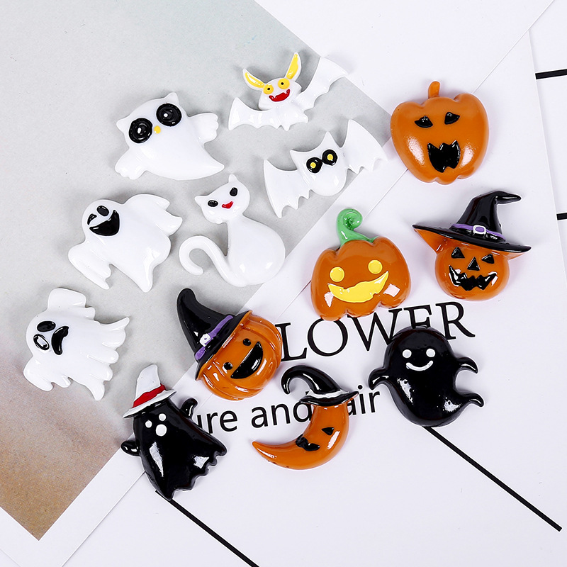 Phone Accessories Europe - 10Pcs Halloween Miniatur Labu Hantu Ruang
