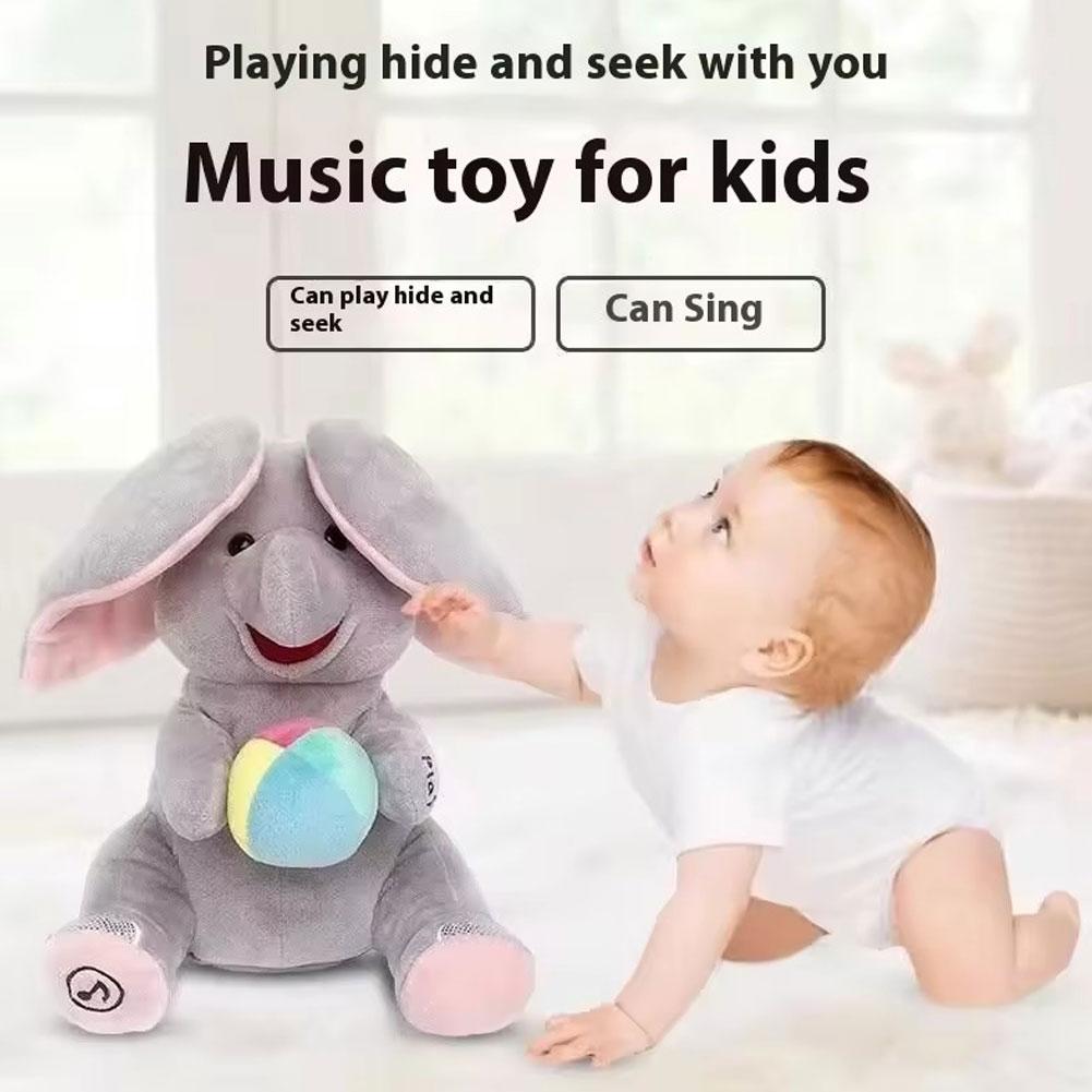 Phone Accessories Baby - Mainan Gajah Boneka Berbulu dengan Telinga