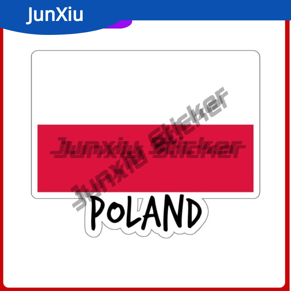 Phone Accessories Europe - Stiker Bendera Polandia Stiker Dekorasi Perjalanan