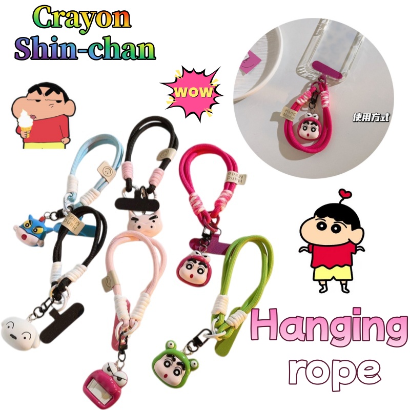 Phone Accessories Chain - Crayon Shin-chan Shiro Crocodile Boneka Plush