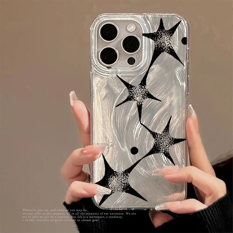 Xo Phone Accessories - Casing Ponsel Motif Trendi Bintang Berkilau