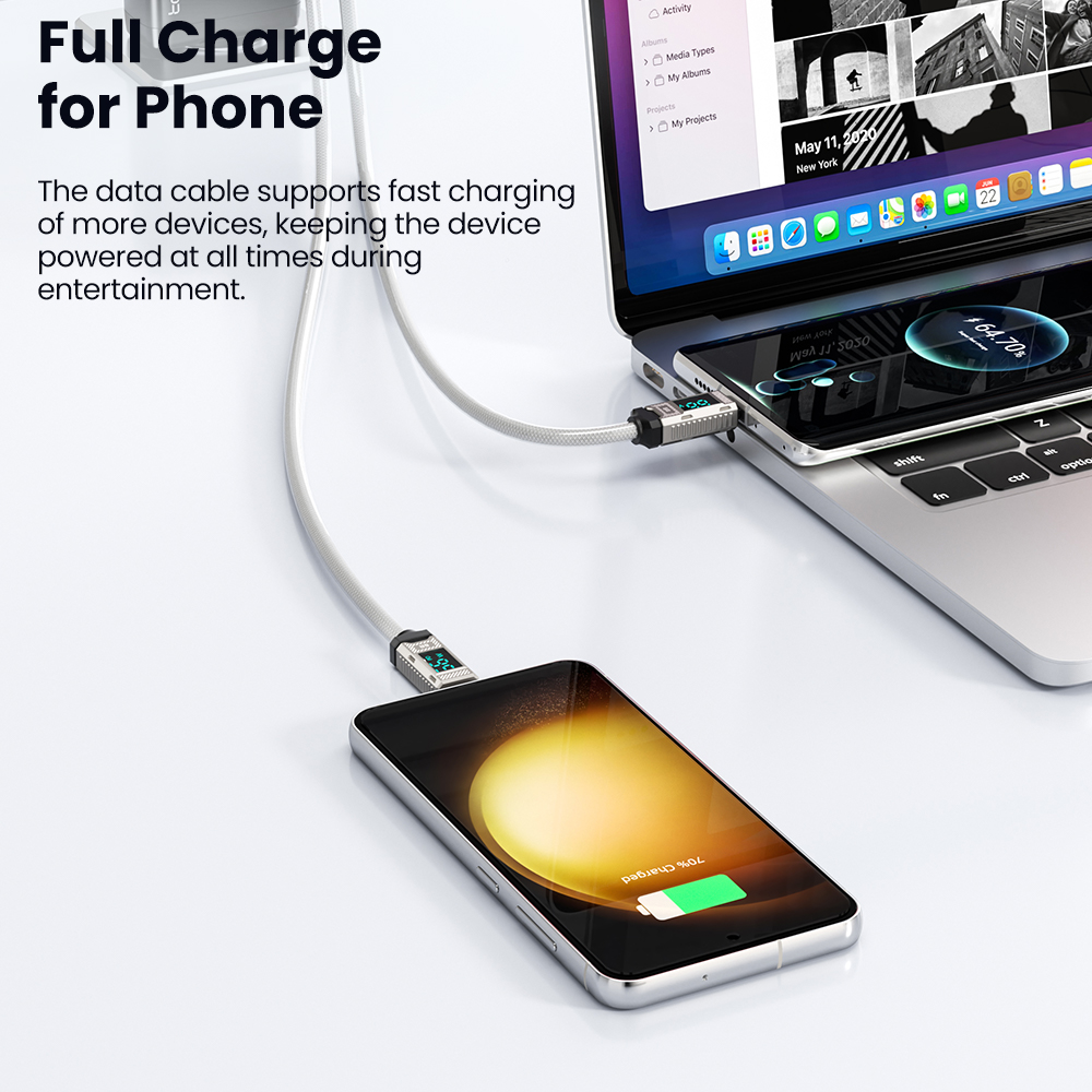 Kabel USB C Toocki PD 66W 6A K - Usb Data Cable ulasan dan harga